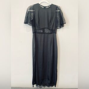 Boudoir-Style Black Lace Dress